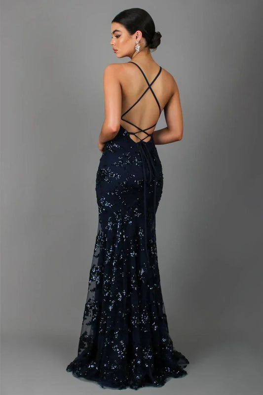 Women's Sequin Maxi Dress – Elegant, Fitted & Floor-Length Gown for Formal Events
